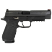 Picture of Wilson Combat® WCP320 Semi-automatic Striker Fired Full Size 9mm 4.7" Black 17 Rounds 2 Magazines Curved Trigger Fiber Optic Front Sight SIG-WCP320F-9BATC Polymer DLC 