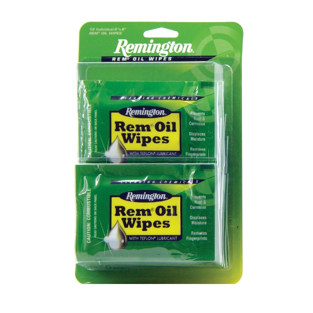 Picture of Remington® Rem-Oil Wipes 6" x 8" Wipes Clnr 12 Clam Pack 18411 