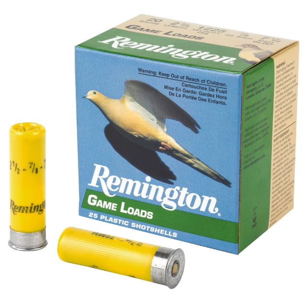 Picture of Remington® Game Load 20 Gauge 2.75" #7.5 2 1/2 Dram Shotshell 25 250 R20042 