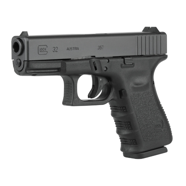 Picture of Glock 32 GEN 3 Semi-automatic Striker Fired Compact 357 Sig 4.02" Black Interchangeable 13 Rounds 2 Mags Fixed Sights PI3250203 Polymer Matte 