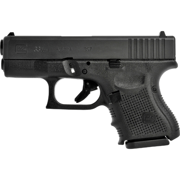 Picture of Glock 33 GEN 4 Semi-automatic Striker Fired Sub-Compact 357 Sig 3.43" Black Interchangeable 9 Rounds 2 Mags Fixed Sights G3BRN Polymer Matte 