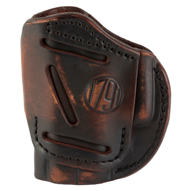 Picture of 1791 4 Way Holster Size 2 - IWB or OWB Holster - Fits Sub-Compact Pistols - Matte Finish - Vintage Leather - Right Hand 4WH-2-VTG-R