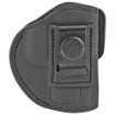 Picture of 1791 4 Way Holster - Leather Belt Holster - Right Hand - Stealth Black - Fits Glock 17 19 22 23 & S&W MP9/MP40/MP45 - Size 5 4WH-5-SBL-R