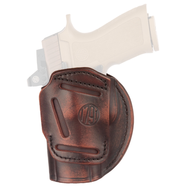 Picture of 1791 4 Way - Inside/Outside Waistband Holster - Size 6 - Matte Finish - Leather Construction - Vintage Brown - Right Hand 4WH-6-VTG-R