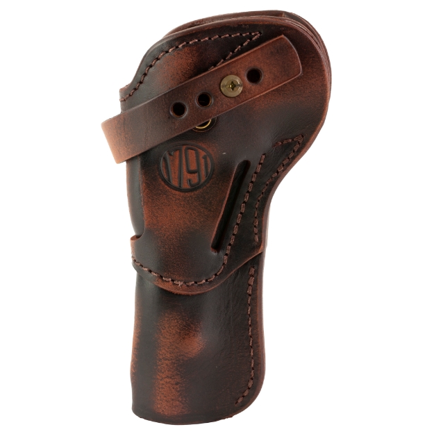 Picture of 1791 Single Action Holster - Outside Waistband Holster - Fits Most Single Action Revolvers with 5.5" Barrels and Shorter - Matte Finish - Leather Construction - Vintage Brown - Ambidextrous SA-RVH-5.5-VTG-A