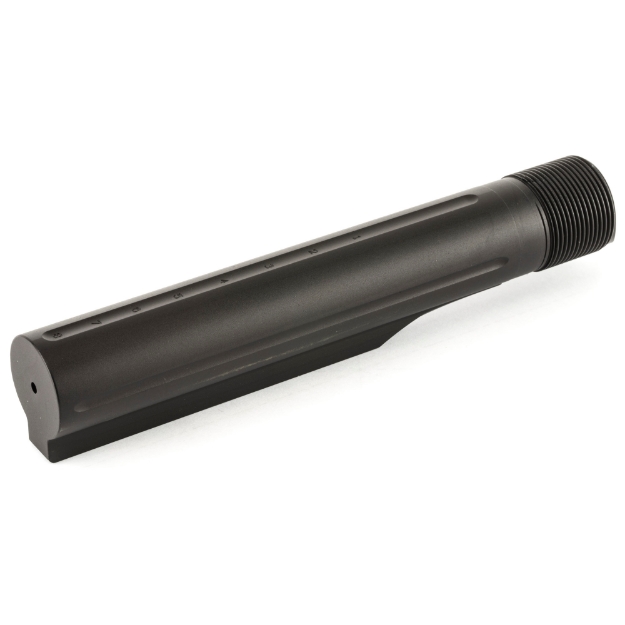Picture of 2A Armament Buffer Tube - Billet Buffer Tube - 8 position - Lightweight Latch Plate - Castle Nut - Fits AR15 Rifles - Mil Spec - Anodized Black Finish 2A-BTA6-1