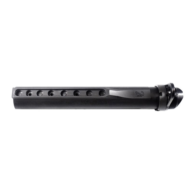 Picture of 2A Armament Buffer Tube - Billet Buffer Tube - 8 position - Lightweight Latch Plate - Castle Nut - Fits AR-10 Rifles - Mil Spec -  Anodized Black Finish 2A-BTA8-1