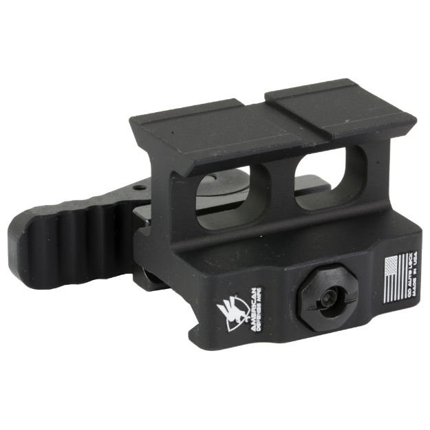 Picture of American Defense Mfg. AD-509T - Optic Mount - Co-Witness Height - Anodized Finish - Black - Quick Release - Fits Holosun 509T Footprint AD-509T-10-STD
