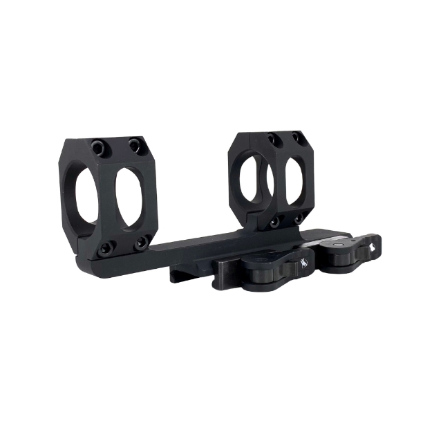 Picture of American Defense Mfg. AD-Recon Scope Mount - Dual Quick Detach -  Vertical Spit Rings - 2" Offset - 34MM - Standard Height - TAC Aluminum Levers - Black AD-RECON-34-TAC