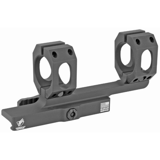 Picture of American Defense Mfg. AD-Scout Mount - Quick Detach - Vertical Split Rings - 2" Offset - 30MM - Black AD-SCOUT-30-STD