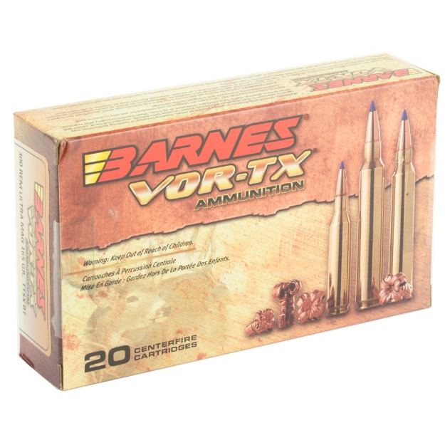 Picture of Barnes VOR-TX - 300 Remington Ultra Magnum - 165Gr - Tipped Triple Shock X - Lead Free - 20 - 200 - California Certified Nonlead Ammunition 21571