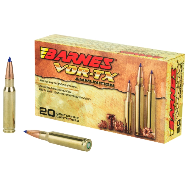 Picture of Barnes VOR-TX - 308 Win - 150Gr - Tipped Triple Shock X - Boat Tail - 20 Round Box - California Certified Nonlead Ammunition 21540