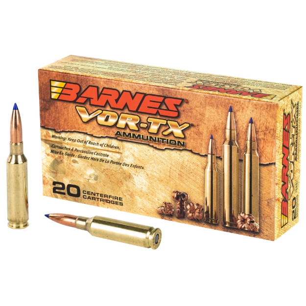Picture of Barnes VOR-TX - 6.5 Creedmoor - 120 Grain - Tipped Triple Shock X BT - 20 Round Box - California Certified Nonlead Ammunition 30815
