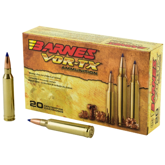 Picture of Barnes VOR-TX - 7MM REM - 140 Grain - Tipped Triple Shock X - Boat Tail - Lead Free - 20 Round Box - California Certified Nonlead Ammunition 21526