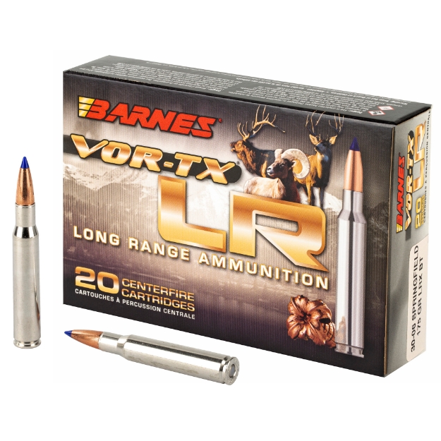 Picture of Barnes VOR-TX Long Range - 30-06 Springfield - 175 Grain - LRX BT - 20 Round Box 30748