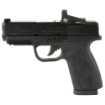 Picture of Bersa BP CC - Double Action Only - Semi-automatic - Polymer Frame Pistol - Compact - 9MM - 3.3" Barrel - Matte Finish - Black - Fixed Sights - No Thumb Safety - 8 Rounds - 1 Magazine - Includes Crimson Trace Red Dot BP9MCCL