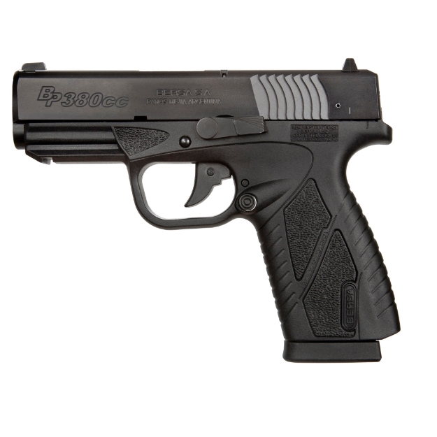 Picture of Bersa Concealed Carry - Double Action Only - Semi-automatic - Polymer Frame Pistol - 380ACP - 3.3" Barrel - Matte Finish - Black - Fixed Sights - 8 Rounds - 1 Magazine BP380MCC