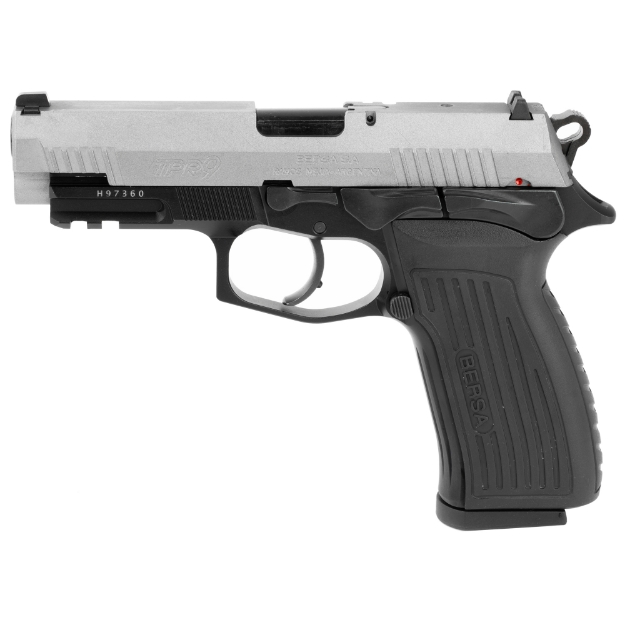 Picture of Bersa TPR9 - Double Action/Single Action - Semi-automatic - Metal Frame Pistol - 9MM - 4.3" Barrel - Alloy - Duo Tone Finish - Polymer Grips - Fixed Sights - 17 Rounds - 1 Magazine TPR9DT