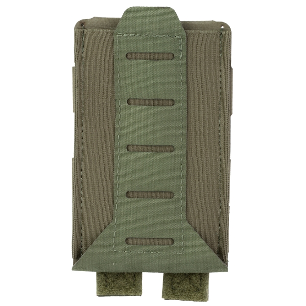 Picture of Blue Force Gear 10 Speed - Single Magazine Pouch - Helium WHisper Attachment - Fits (1) AR-15 Magazine. Elastic Construction - Ranger Green HW-TSP-M4-1-SB-RG