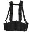 Picture of Blue Force Gear 10 Speed Split Front Chest Rig - Fits (4) M4/AR-15 Magazines - Cordura Construction - Black MM-TSP-CHESTRIG-M4-01-BK