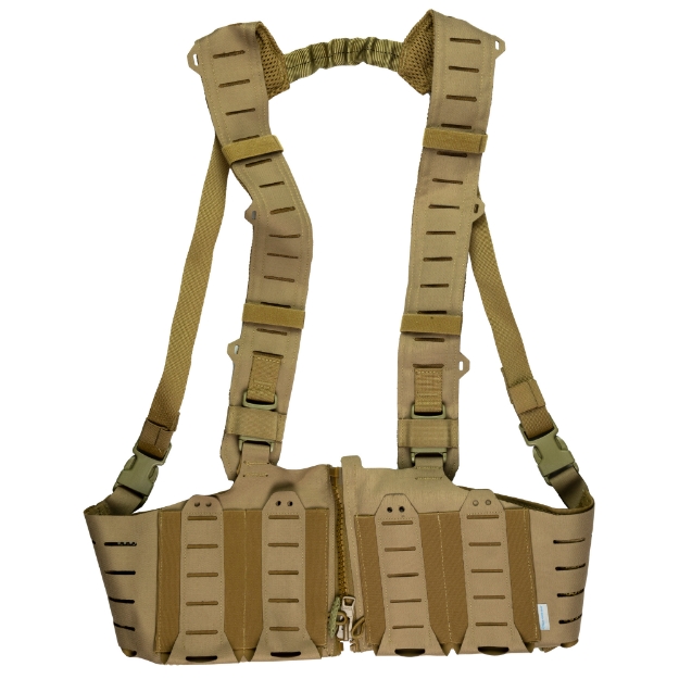 Picture of Blue Force Gear 10 Speed Split Front Chest Rig - Fits (4) M4/AR-15 Magazines - Cordura Construction - Coyote Brown MM-TSP-CHESTRIG-M4-01-CB