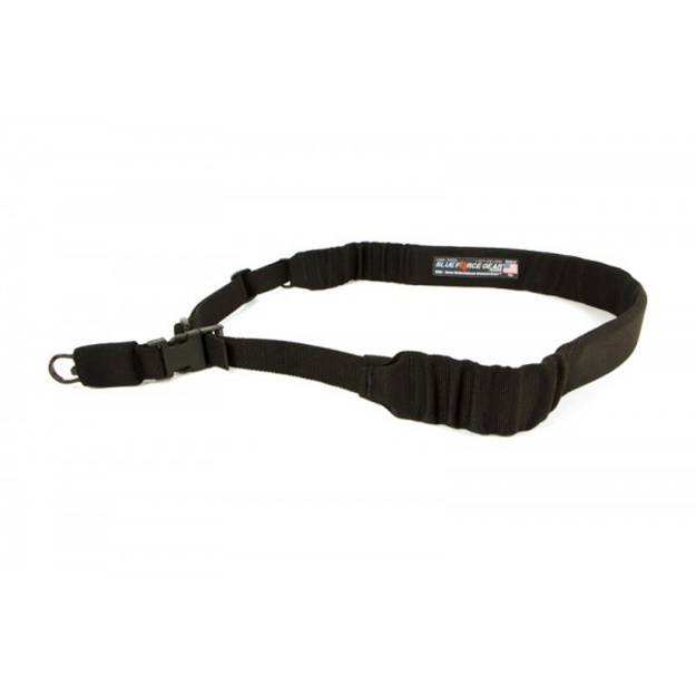 Picture of Blue Force Gear UDC Padded Bungee Sling - Single Point - With HK Hook Adapter - Black UDC-200-BG-HK-BK