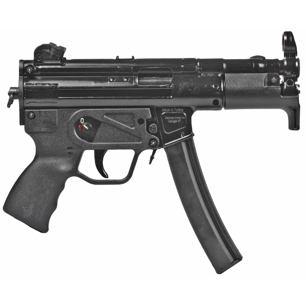 Picture of Century Arms AP5-M - Semi-automatic - Pistol - Roller Delayed Blowback - 9MM - 4.5" Non-Threaded Barrel - Black - Adjustable Sights - 30 Rounds - 2 Magazines HG6036-N