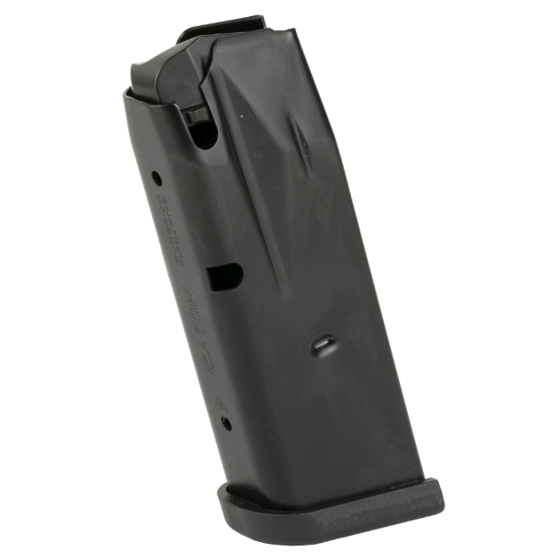 Picture of Century Arms MC9 Magazine - 9MM - 10 Rounds - Fits Canik MC9 - Matte Finish - Black - Includes Black Finger Extension and Flush Baseplate MA2279