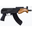 Picture of Century Arms VSKA Micro Draco - Semi-automatic - Metal Frame Pistol - 762X39 - 6" Barrel - Threaded 14x1LH - Steel - Anodized Finish - Black - Polymer Grip - Hardwood Handguard - 30 Rounds - 1 Magazine HG7596-N