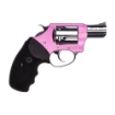 Picture of Charter Arms Chic Lady - Revolver - 38 Special - 2" Barrel - Steel - Anodized Finish - Pink - Polished Stainless Finish - Rubber Grips - Fixed Sights - 5 Rounds - Pink Hard Case 53839