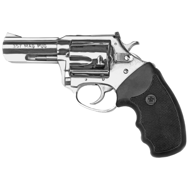 Picture of Charter Arms Mag Pug - Revolver - 357 Magnum - 3" Barrel - Aluminum - High Polish Finish - Rubber Grips - Adjustable Rear Sight - 5 Rounds 73539