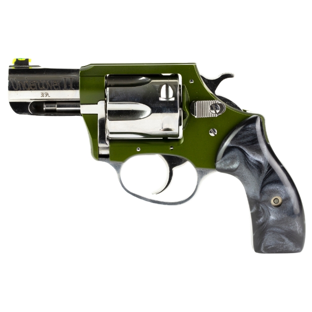 Picture of Charter Arms Undercover II - Double Action/Single Action - Small Frame Revolver - 38 Special - 2.2" Barrel - Cerakote Finish - Olive Drab Green - Hi-Polish - Black Pearlite Grips - Fixed Sights - 6 Rounds 53624