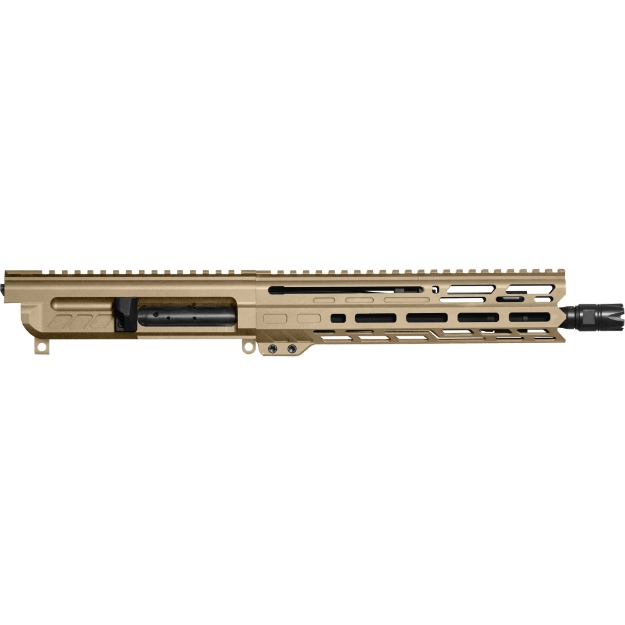 Picture of CMMG DISSENT - MK4 - Complete Upper Receiver - 300 Blackout - 10.5" Threaded Barrel - 5/8x24 - CMMG Zeroed Linear Compensator - Cerakote Finish - Coyote Tan - M-LOK Free Float Handguard - Fits AR-15 Lower Receiver - Includes 1913 Picatinny Rail End Plate 30BC239-CT