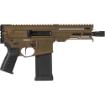 Picture of CMMG Dissent - MK4 - Semi-automatic Pistol - AR - 5.7X28MM - 6.5" Barrel - Cerakote Finish - Midnight Bronze - Manual Safety - 32 Rounds - 1 Magazine 54AA847-MB