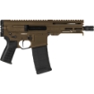 Picture of CMMG Dissent - MK4 - Semi-automatic Pistol - AR - 556NATO - 6.5" Barrel - Cerakote Finish - Midnight Bronze - Manual Safety - 30 Rounds - 2 Magazine 55A938F-MB