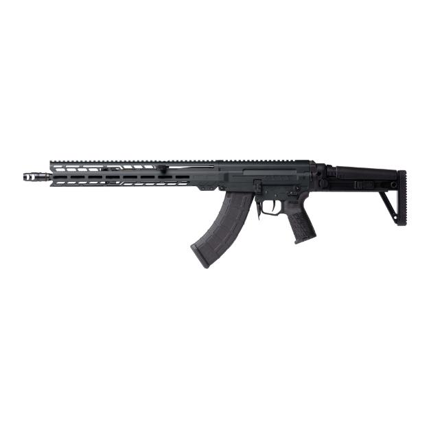 Picture of CMMG DISSENT MK47 - Semi-automatic Rifle - 7.62X39mm - 16.1" Medium Taper Threaded Barrel - ZEROED 308 Muzzle Brake - Cerakote Finish - Sniper Gray - Free Float M-LOK Handguard - DISSENT Side Folding Stock - Manual Safety - 30 Rounds - 2 Magazines 86AD60B-SG