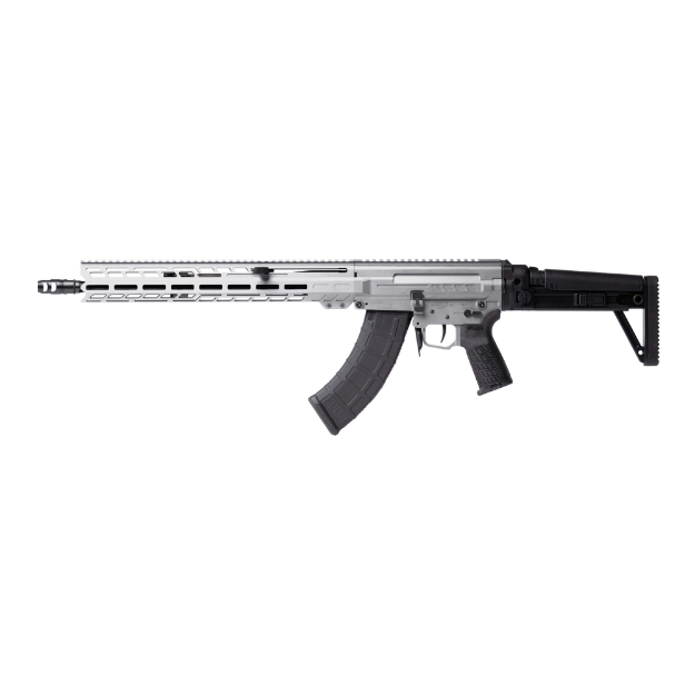 Picture of CMMG DISSENT MK47 - Semi-automatic Rifle - 7.62X39mm - 16.1" Medium Taper Threaded Barrel - ZEROED 308 Muzzle Brake - Cerakote Finish - Titanium - Free Float M-LOK Handguard - DISSENT Side Folding Stock - Manual Safety - 30 Rounds - 2 Magazines 86AD60B-TI