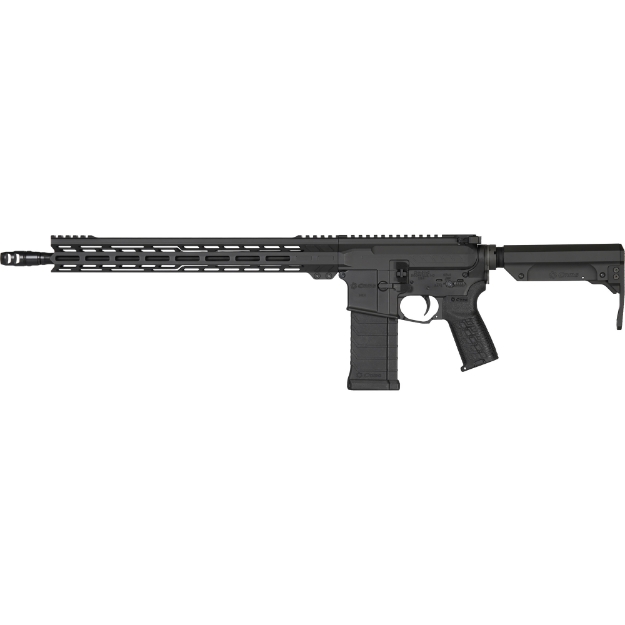 Picture of CMMG Resolute MK4 - Semi-automatic Rifle - 5.7X28MM - 16.1" Barrel - Threaded 1/2x28 - ZEREOED SR Brake - Cerakote Finish - Armor Black - 15" Free Float M-LOK Handguard - ZEROED Polymer Grip - CMMG Ripstock - Manual Safety - 32 Rounds - 1 Magazine 54A40BE-AB