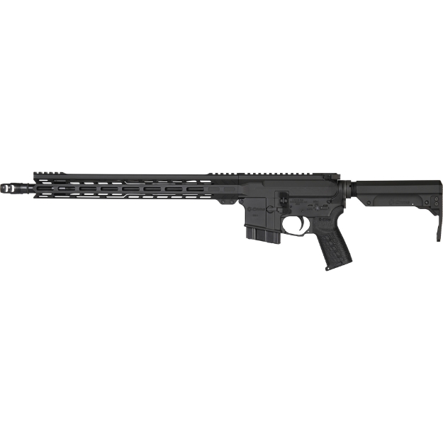 Picture of CMMG Resolute MK4 - Semi-automatic Rifle - 6MM ARC - 16.1"Barrel - Threaded 5/8x24 - ZEROED SR Brake - Cerakote Finish - Armor Black - ZEROED Polymer Grip - 15" Free Float M-LOK Handguard - CMMG RipStock - Manual Safety - 10 Rounds - 1 Magazine 60A10B5-AB