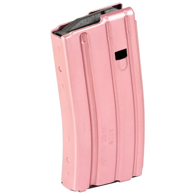 Picture of DURAMAG Magazine - 223 Remington/556NATO/300 Blackout - 20 Rounds - Fits AR-15 - Black AGF Follower - Aluminum - Pink 2023003175CPD