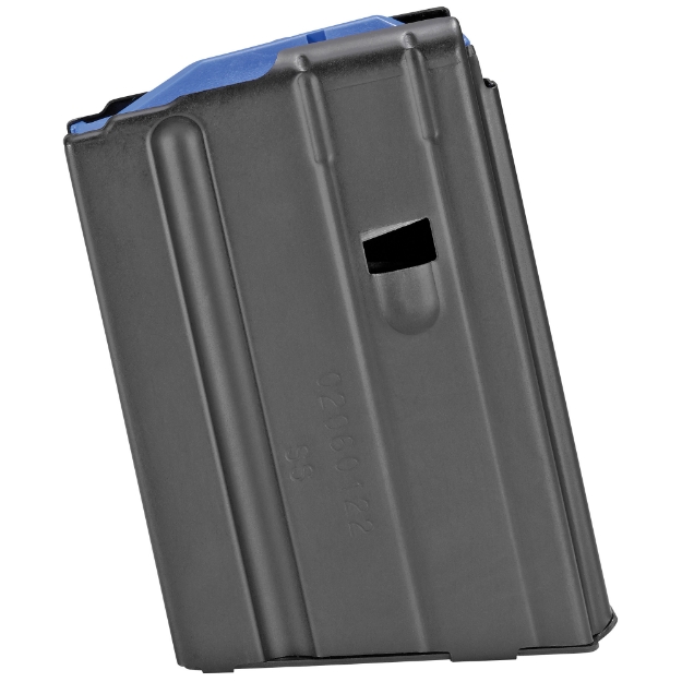 Picture of DURAMAG Magazine - 6.5 Grendel - 10 Rounds - Fits AR Rifles - Stainless Steel - Blue Anti-Tilt AGF Follower - Black 1065041176CPD