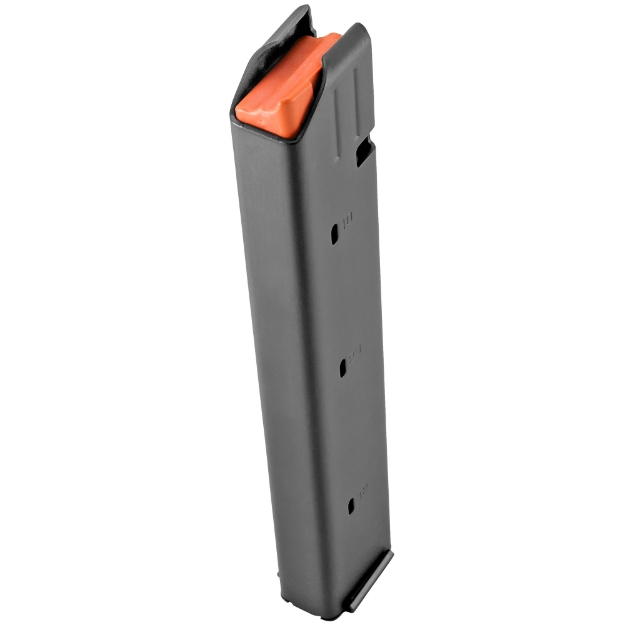 Picture of DURAMAG Magazine - 9MM - 32 Rounds - Fits 9MM Colt Pattern AR Rifles - Orange Anti-Tilt AGF Follower - Stainless Steel - Black 3209041178CPD