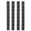 Picture of Ergo Grip M-LOK WedgeLok - Rail Covers - 6 1/4"X5/8" - Slot Cover Grip - Black 4332-4PK-BK