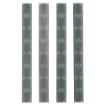 Picture of Ergo Grip M-LOK WedgeLok - Rail Covers - 6 1/4"X5/8" - Slot Cover Grip - Graphite Gray 4332-4PK-GG