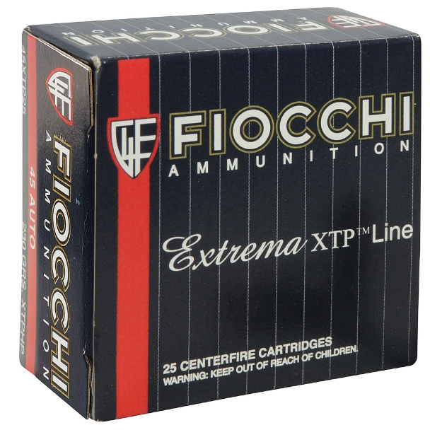 Picture of Fiocchi Ammunition Centerfire Pistol - 45ACP - 230 Grain Jacketed Hollow Point - 25 Round Box 45XTP25