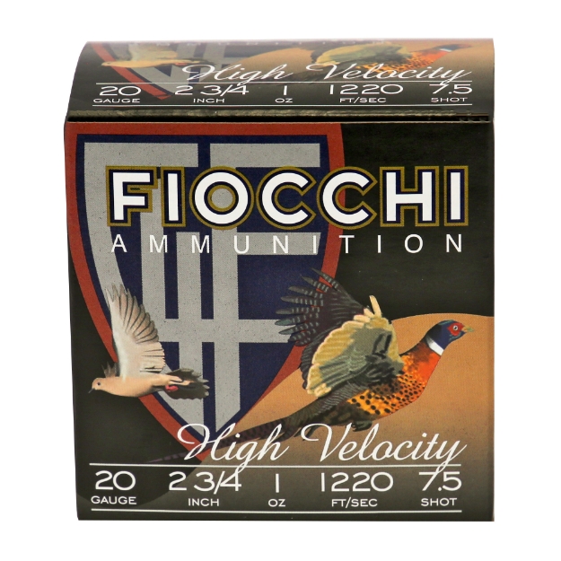 Picture of Fiocchi Ammunition Lead Hunting - 20 Gauge - 2.75" - #7.5 - Lead - Hi-Velocity - 25 Round Box 20HV75