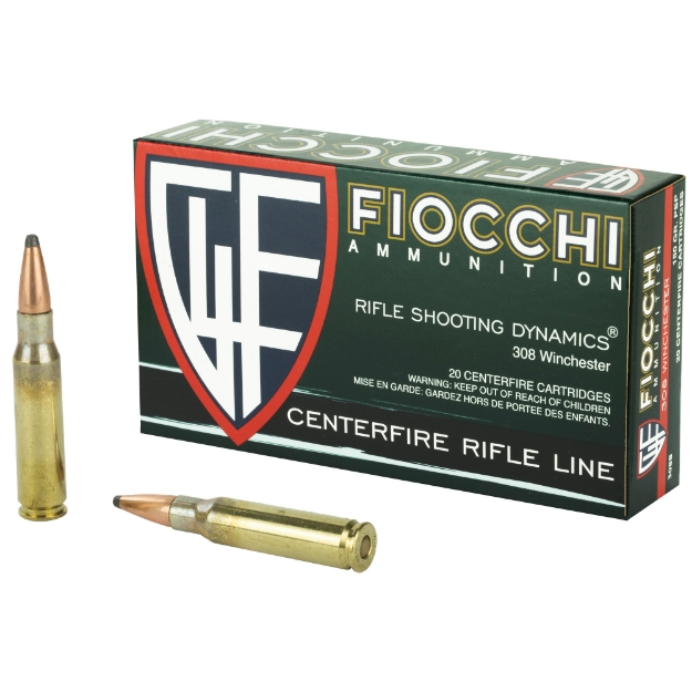 Picture of Fiocchi Ammunition Rifle - 308WIN - 150 Grain - Pointed Soft Point - 20 Round Box 308B