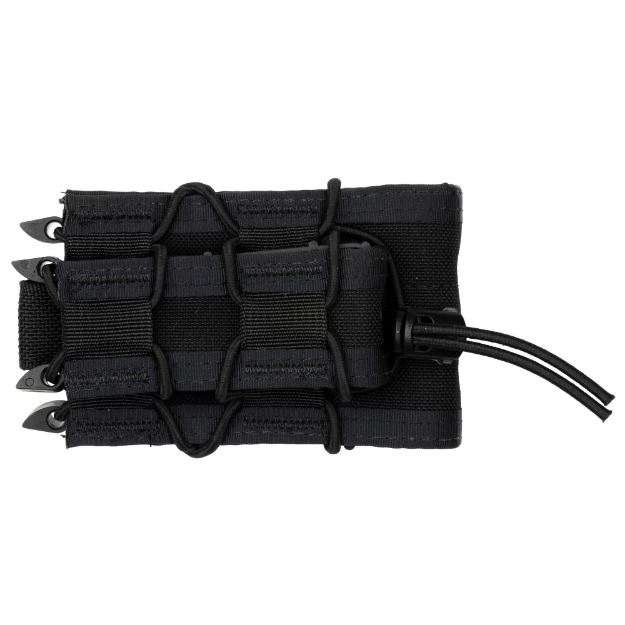 Picture of High Speed Gear Double Decker TACO - Dual Magazine Pouch - Molle - Fits (1) Rifle Magazine and (1) Pistol Magazine - Hybrid Kydex and Nylon - Black 11DD00BK