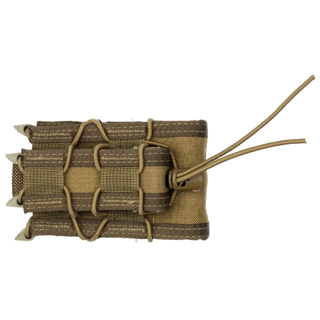 Picture of High Speed Gear Double Decker TACO - Dual Magazine Pouch - Molle - Fits (1) Rifle Magazine and (1) Pistol Magazine - Hybrid Kydex and Nylon - Coyote Brown 11DD00CB