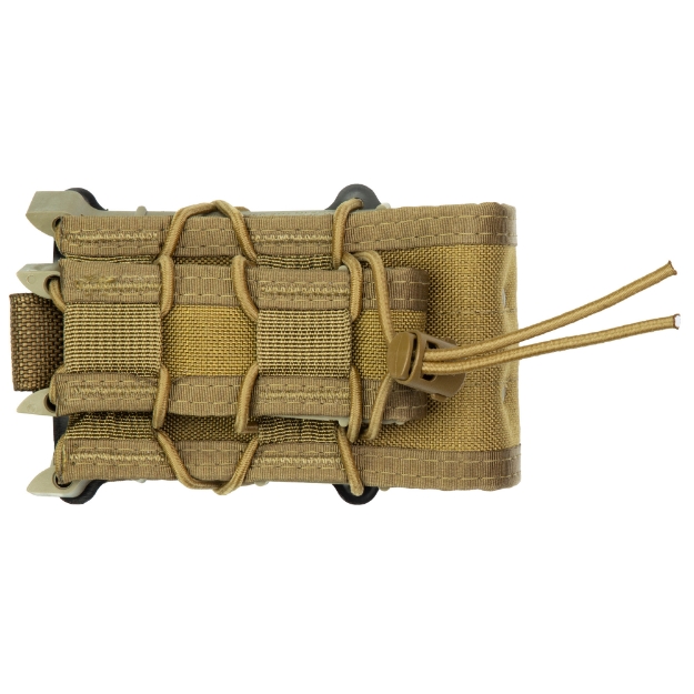 Picture of High Speed Gear X2RP TACO - Dual Rifle Magazine Pouch - Molle - Fits Most Rifle Magazines - Single Pistol Magazine Pouch - Fits Most Pistols Magazines - Hybrid Kydex and Nylon - Coyote Brown 112RP0CB